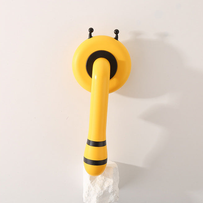 みつばちワンプッシュスリッカーブラシ 2283