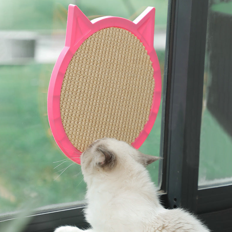 吸盤付き猫ちゃんガリガリ爪とぎボード2376