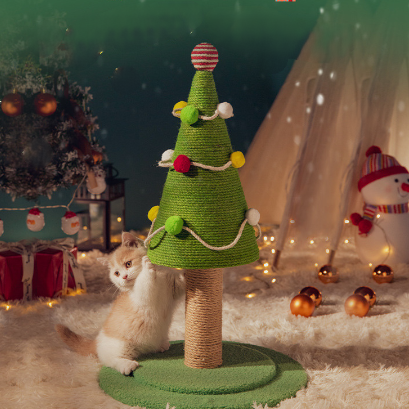 クリスマスツリー爪とぎ 2466