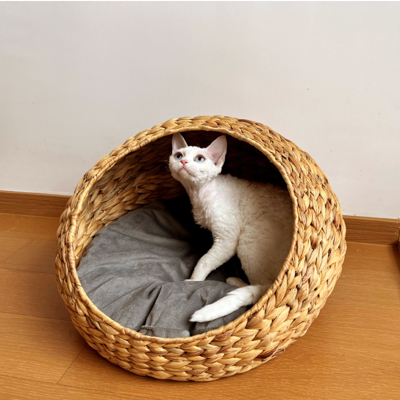 ヘリンボーン手編みボタニカルちぐら 2516