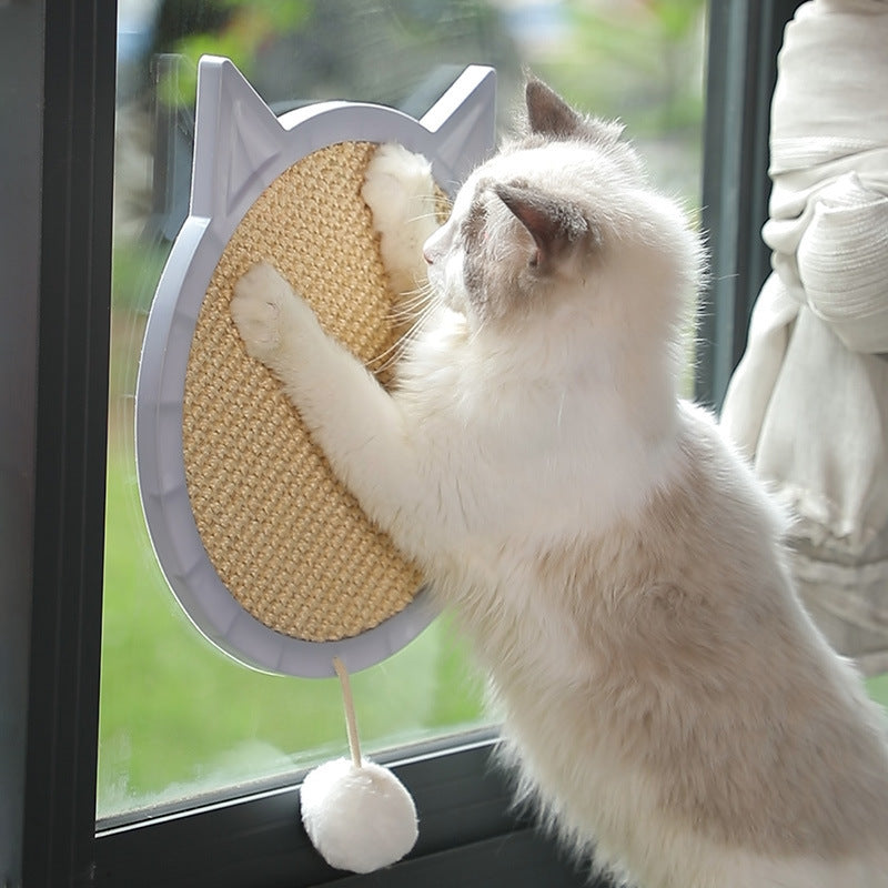 吸盤付き猫ちゃんガリガリ爪とぎボード2376