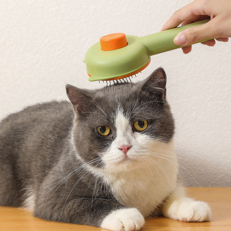 ワンプッシュ猫耳スリッカーブラシ 2282