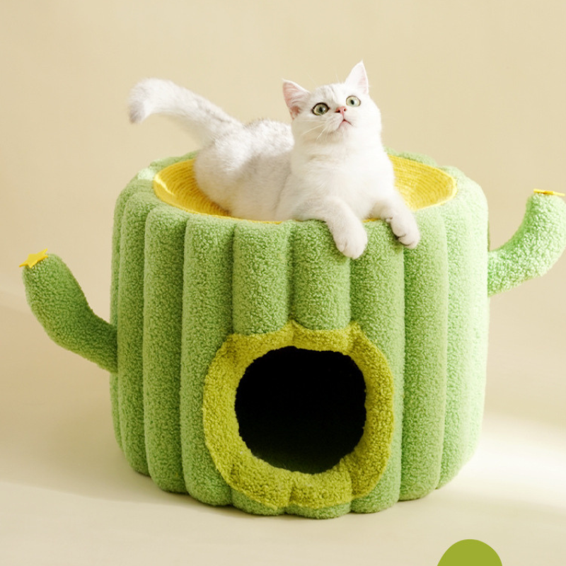 ねこぽぽサボテンベッド 2479