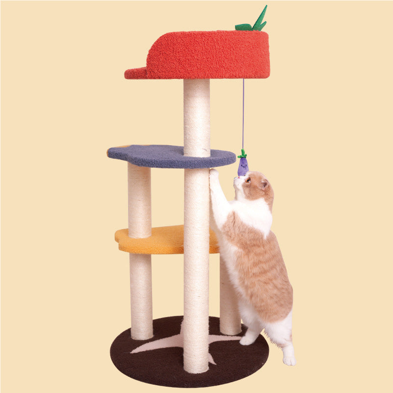 お野菜畑のぴょんぴょんキャットタワー2412