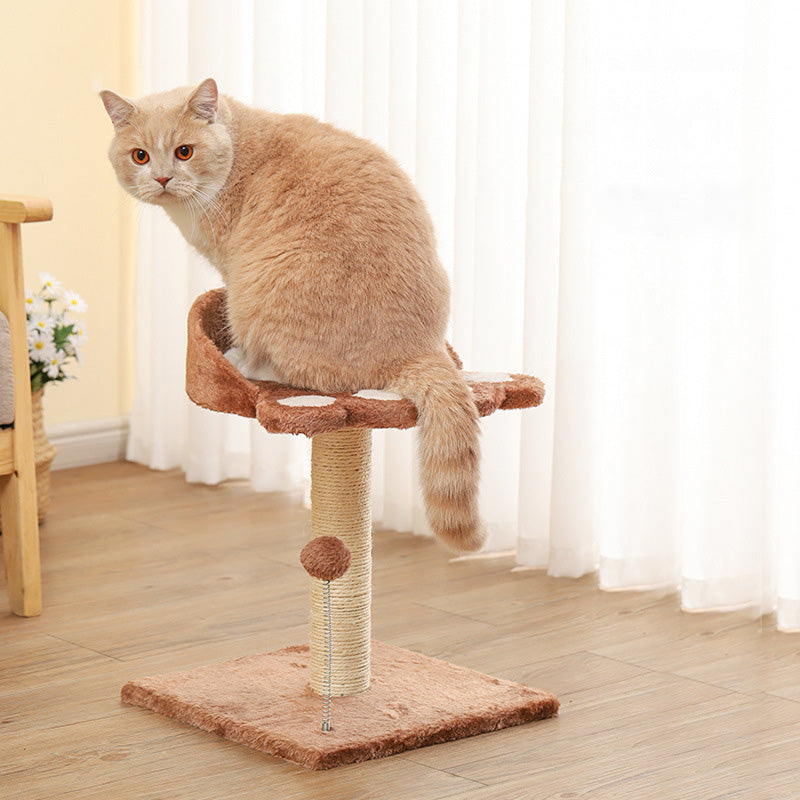 おもちゃ付き猫の手爪とぎポール 2340