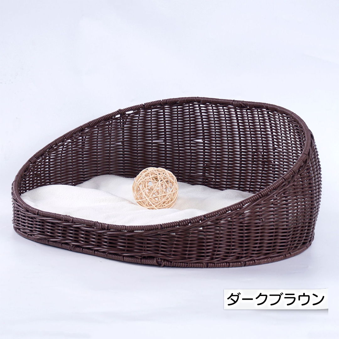 ラタンのバスケットベッド 2216