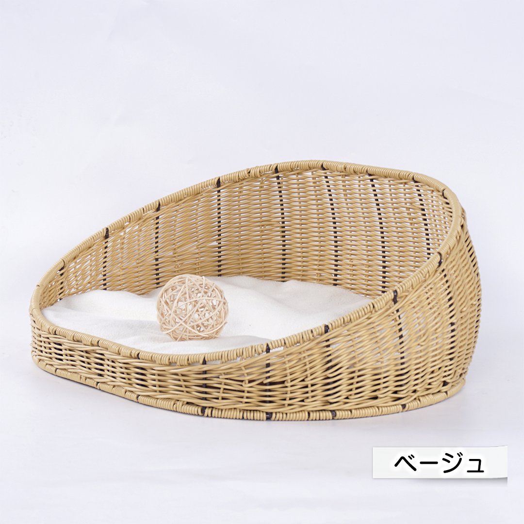 ラタンのバスケットベッド 2216