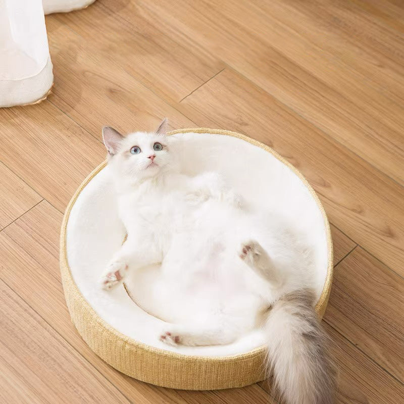 低反発クッションラウンド型安眠ベッド2433
