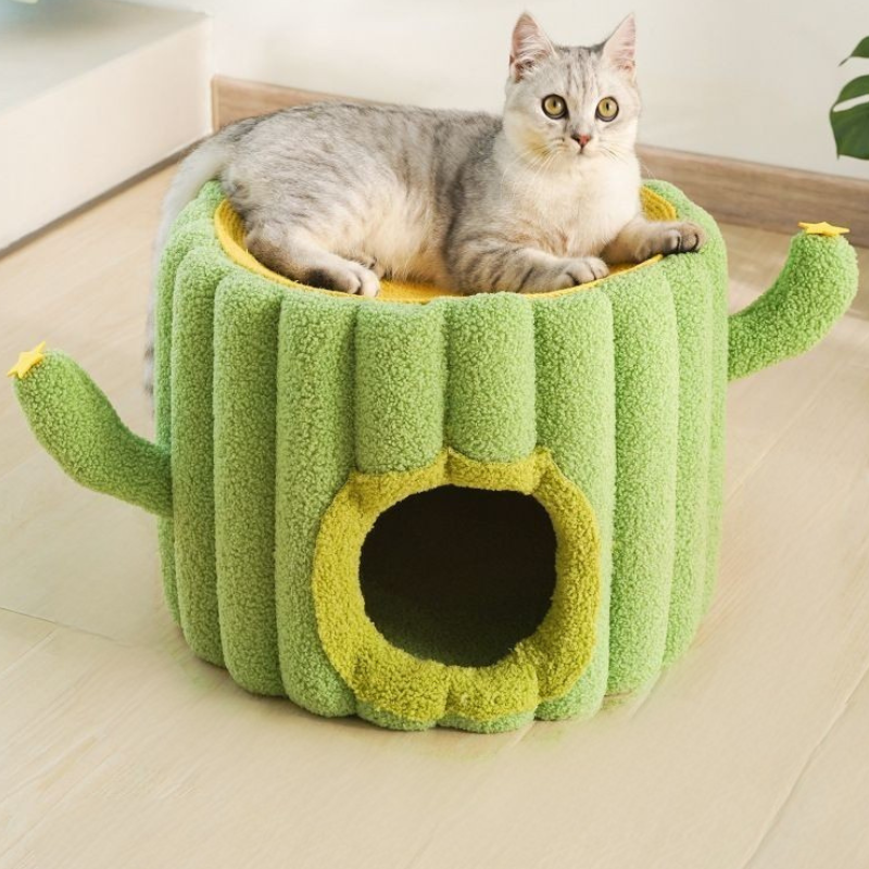 ねこぽぽサボテンベッド 2479