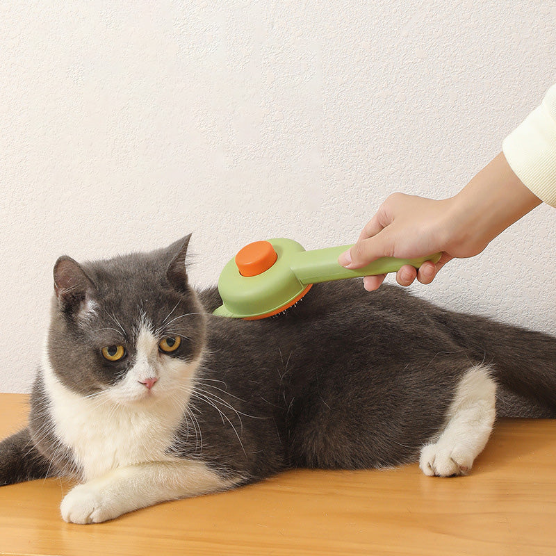 ワンプッシュ猫耳スリッカーブラシ 2282