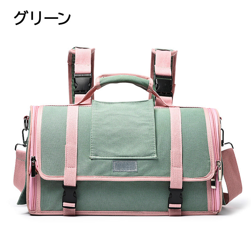 バイカラー3wayキャリーバッグ 2268