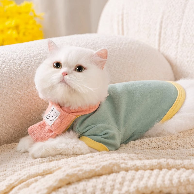 くまちゃんマフラー付きトレーナー 2338