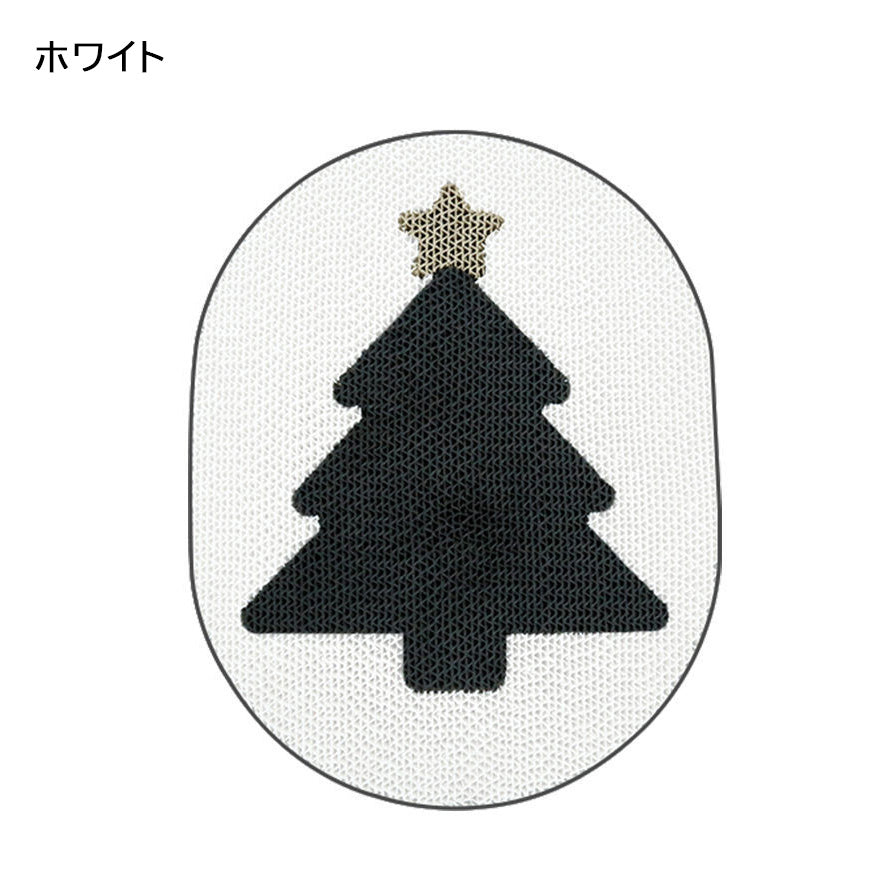 白黒クリスマスツリー爪とぎボードウォールステッカー2449