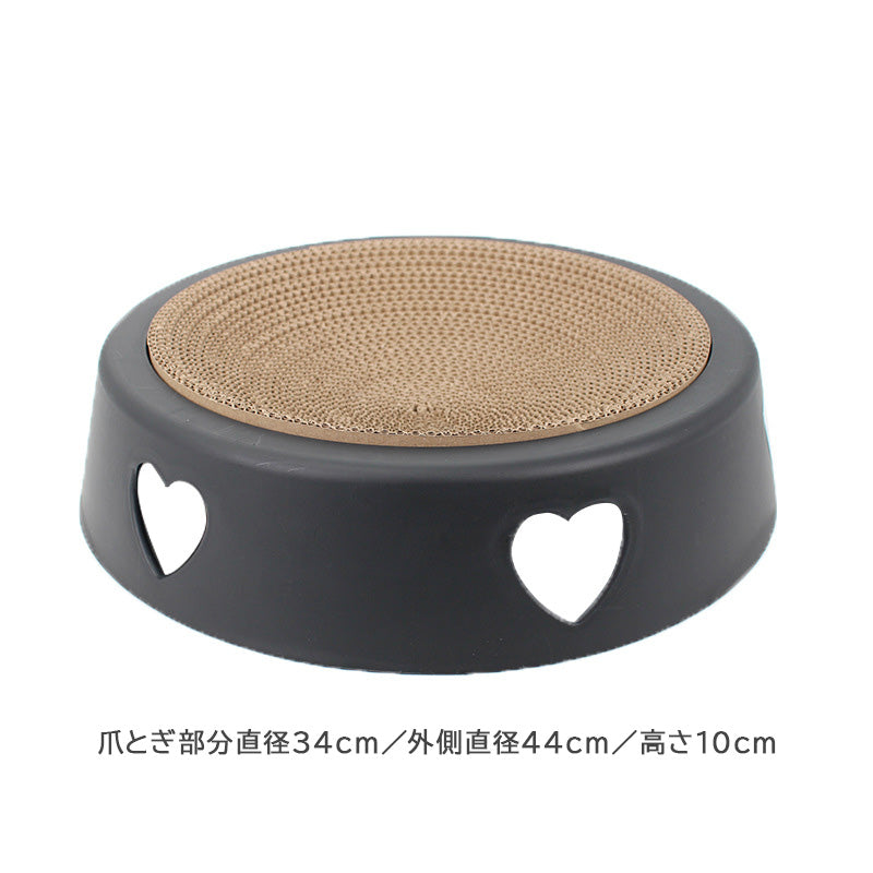 モノクロハート爪とぎベッド2455