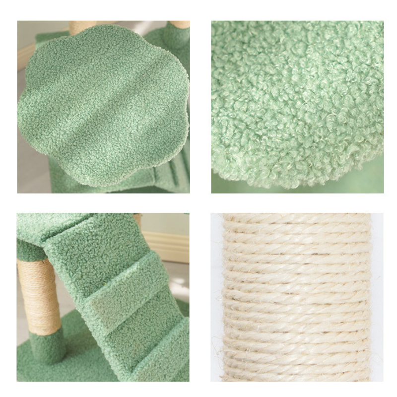 モスグリーンの苔むすキャットタワー 2584