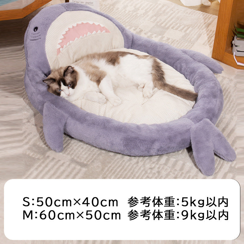 もふもふサメクッションベッド2374