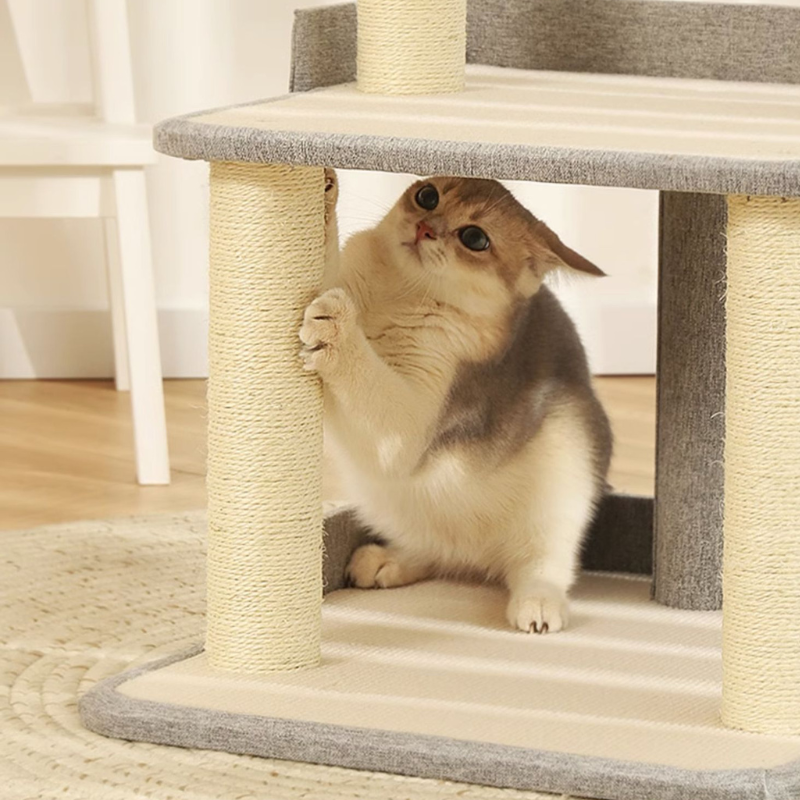 三階建ての段々キャットタワー 2525
