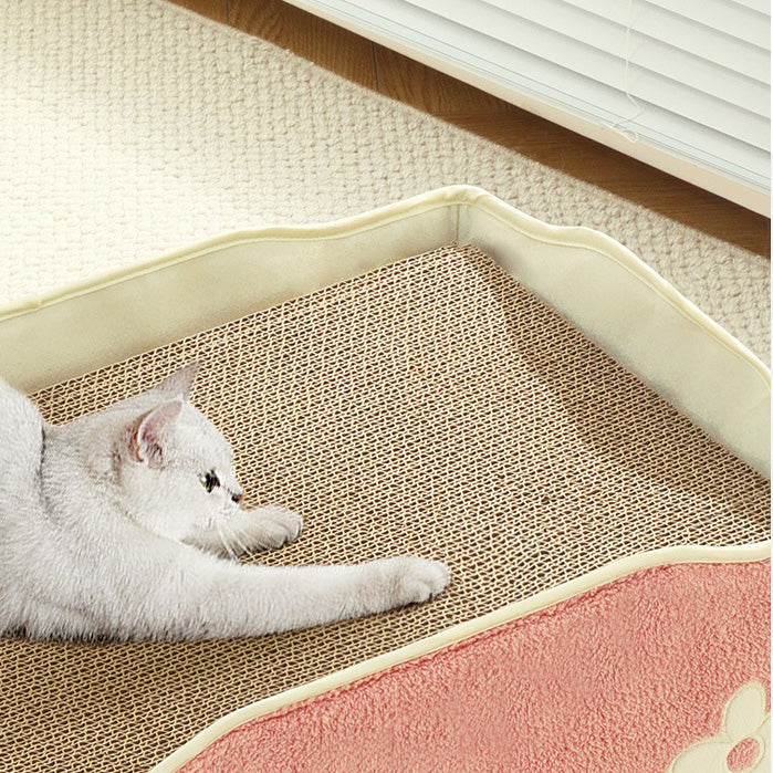 ふわふわ爪とぎ付き二段ベッド 2333