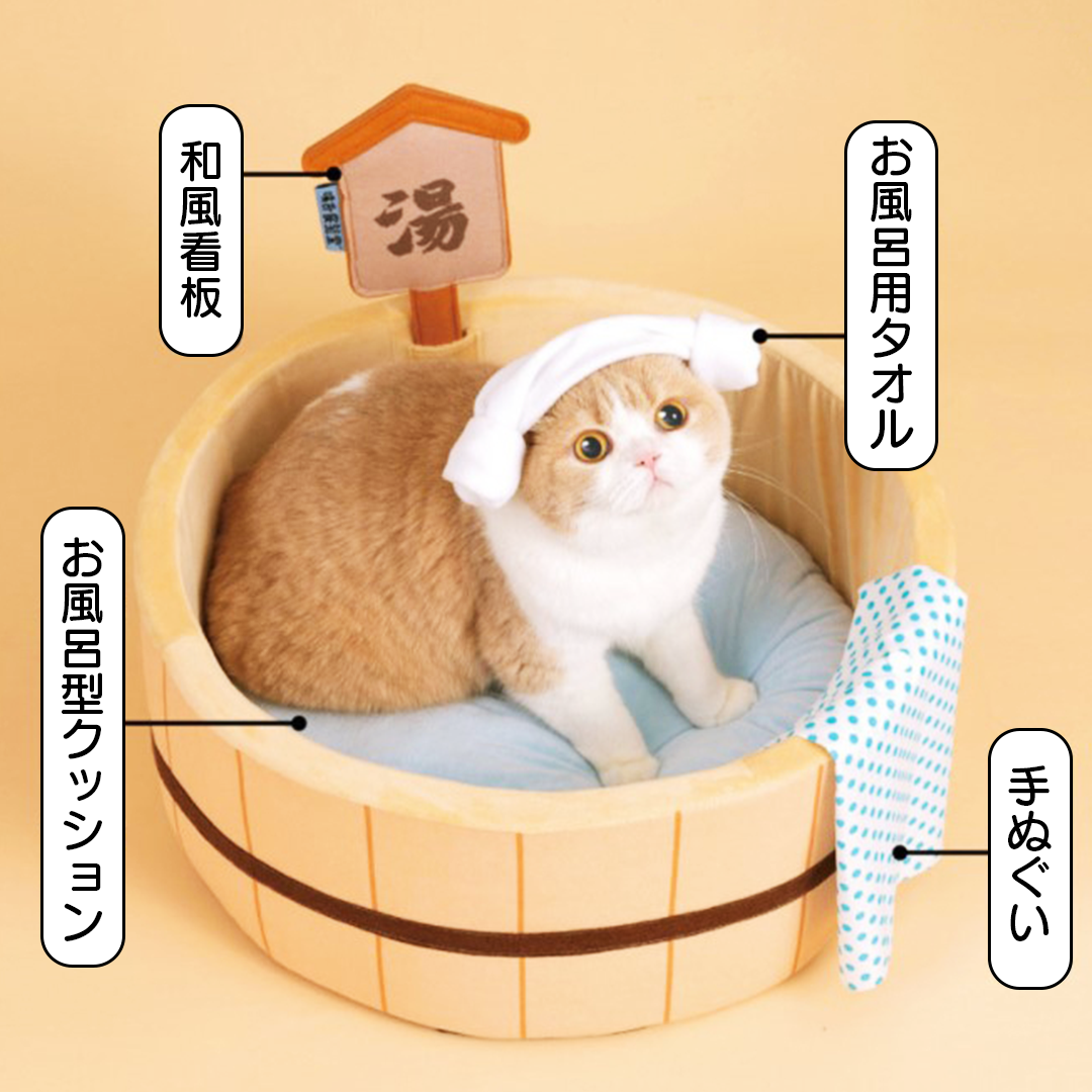 湯おけの猫ベッド 2043