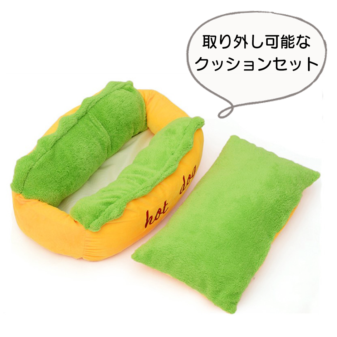 ホットドッグ猫ベッド 2035