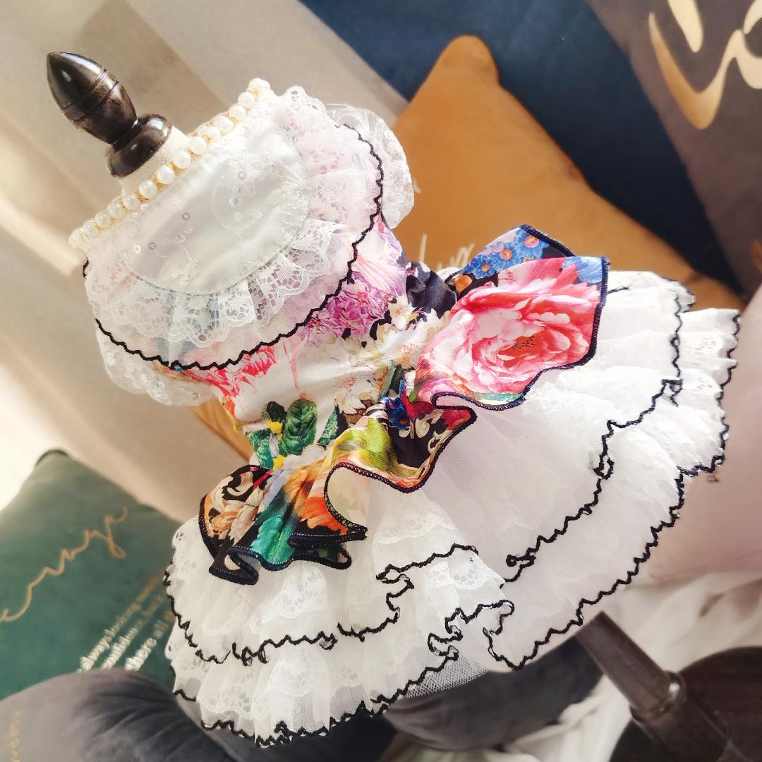 ビッグフラワープリントドレス 2107