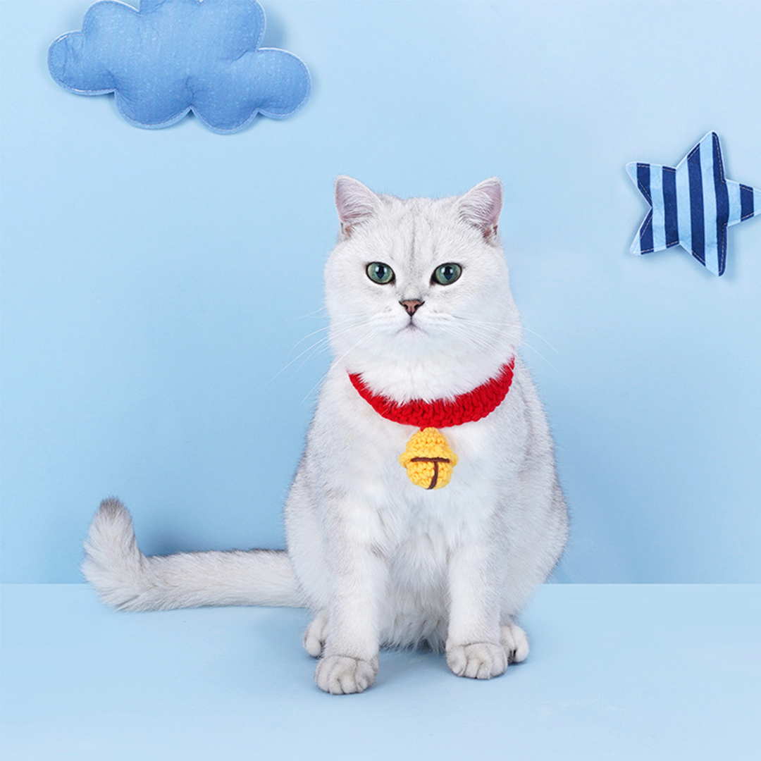 手編みの猫ちゃん鈴 2143