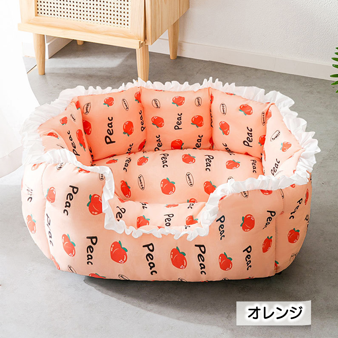 花柄クッションベッド 2166