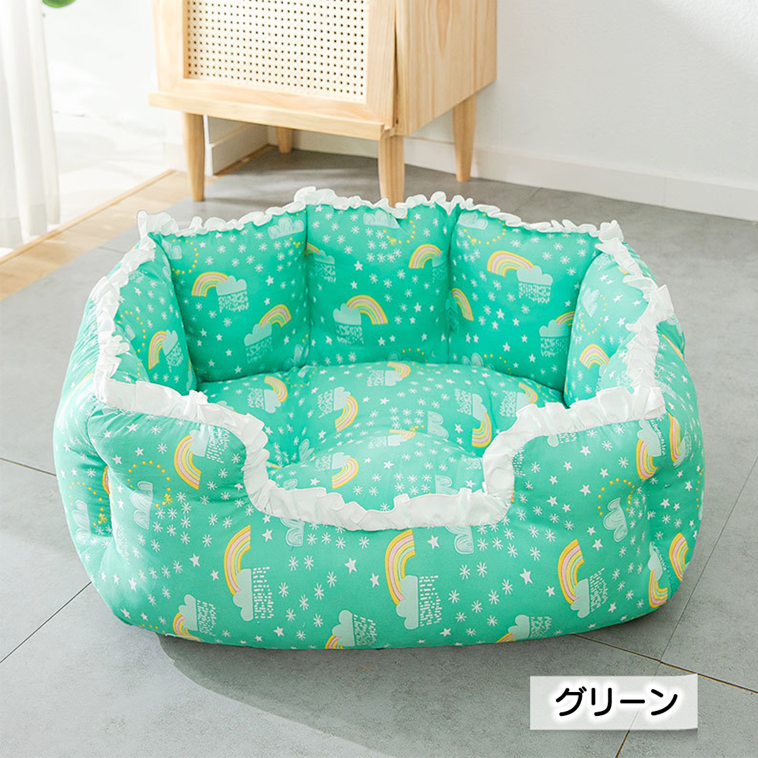 花柄クッションベッド 2166
