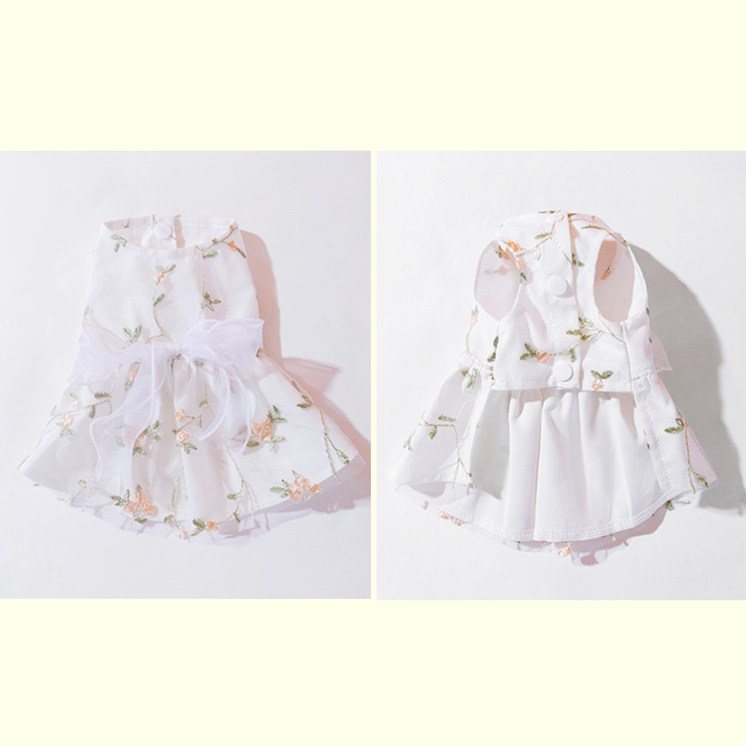 小花刺繍ワンピース 2167