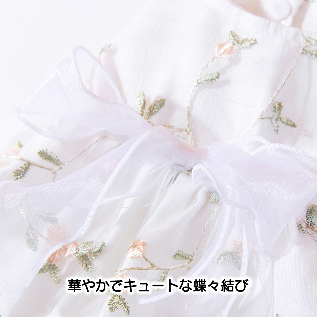 小花刺繍ワンピース 2167