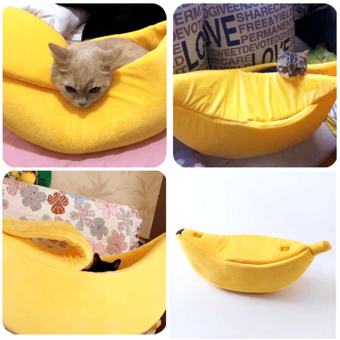 バナナ(クッション)猫ベッド|ペットベッド 2034