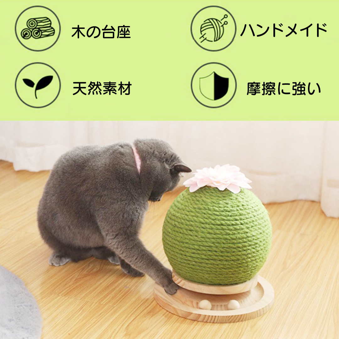 まんまるサボテン爪とぎ 2066