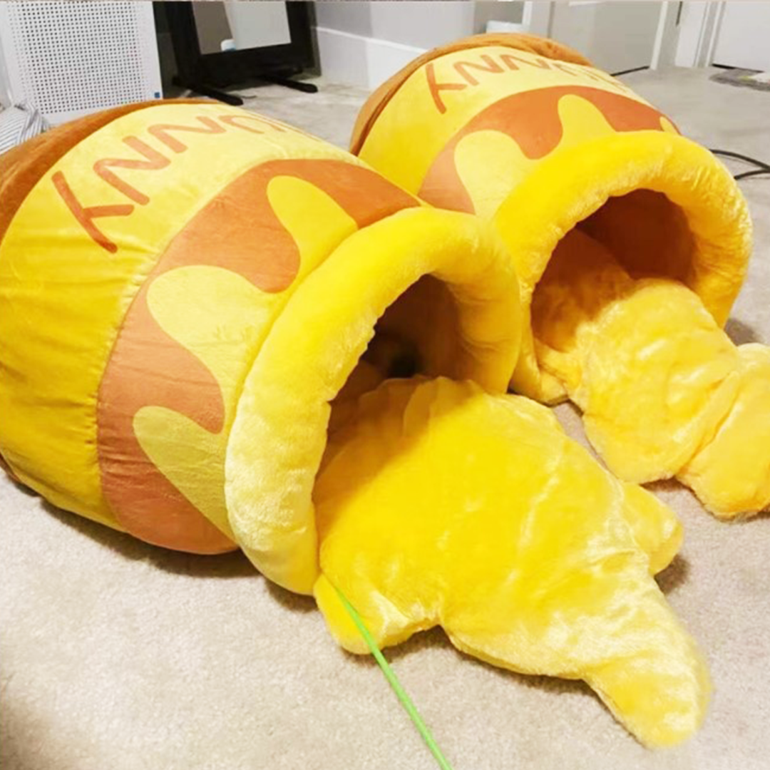 こぼれハチミツ壺の猫ベッド 2018