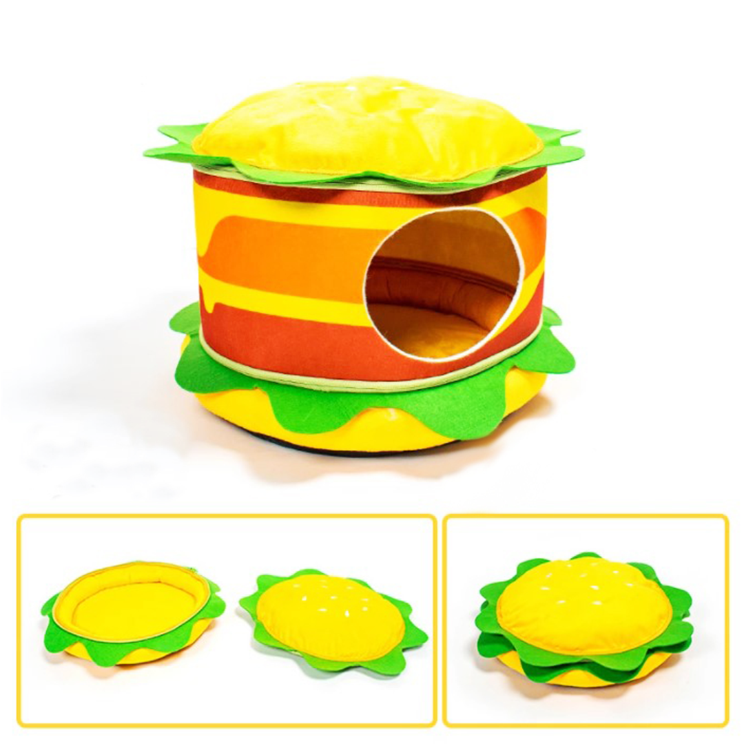 ハンバーガー&フライドポテトの猫ベッド 2033