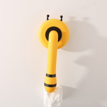 みつばちワンプッシュスリッカーブラシ 2283