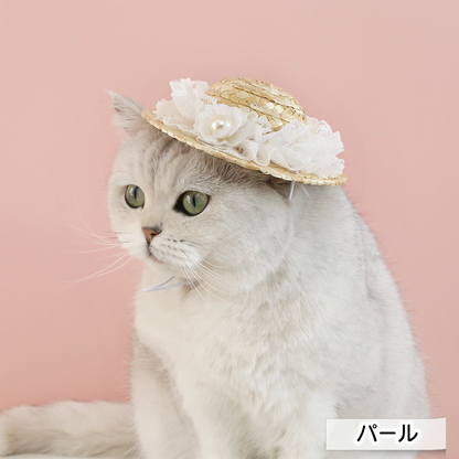 レースの麦わら帽 2233